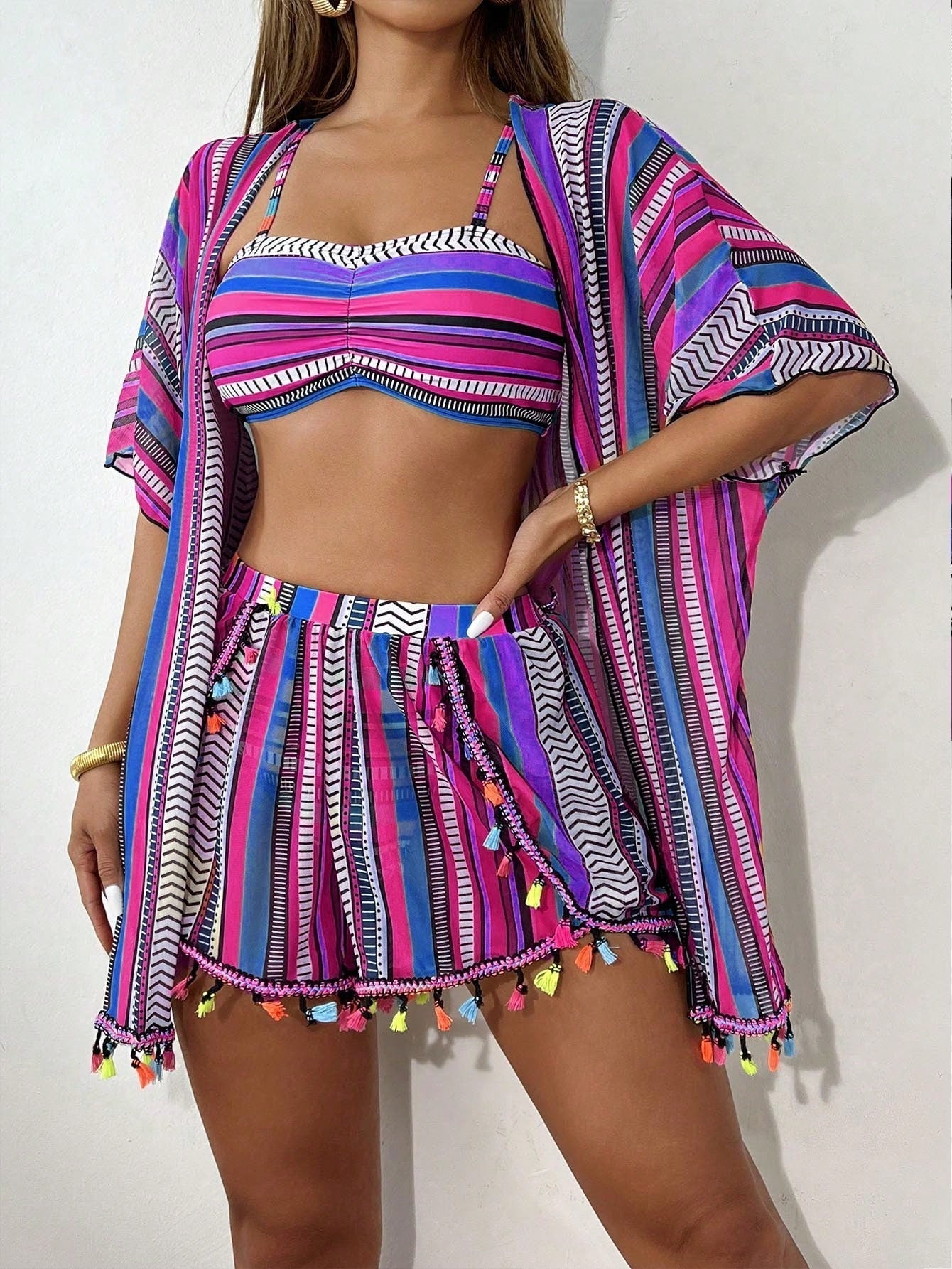 Conjunto de Biquíni 4 Peças Romanna