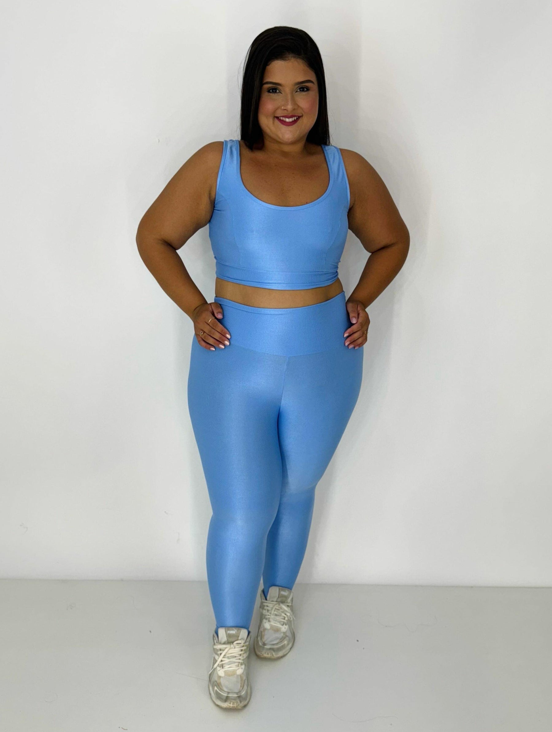 Conjunto Azul Bianca - Plus Size