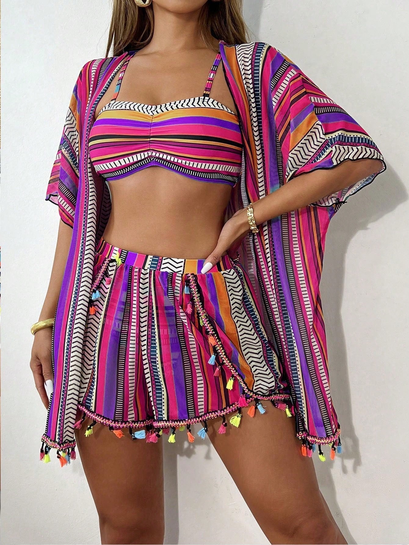 Conjunto de Biquíni 4 Peças Romanna