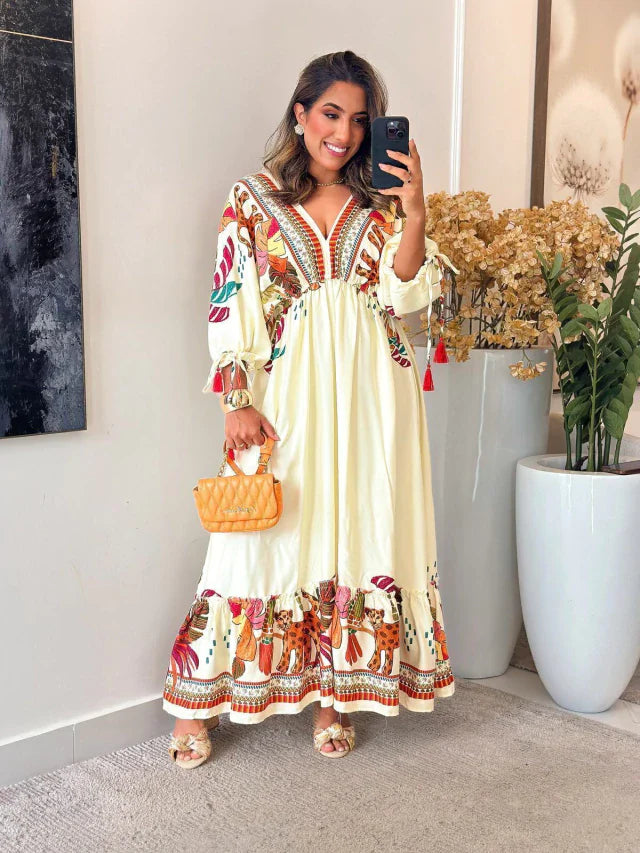 2283 - Vestido inspiração Farm | Manga morcego
