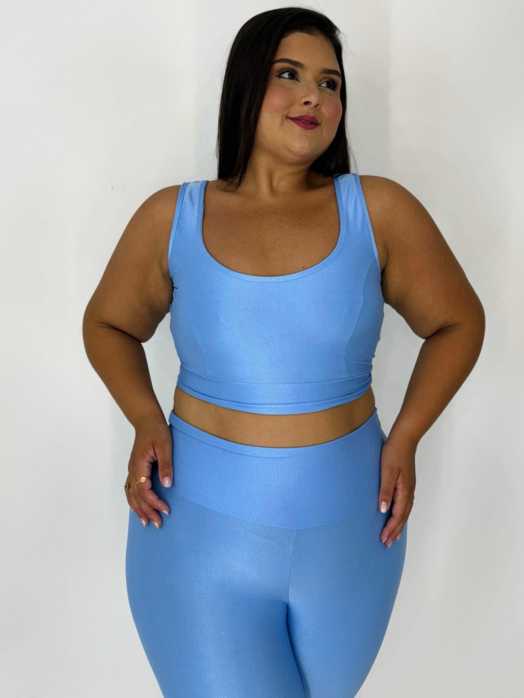 Conjunto Azul Bianca - Plus Size