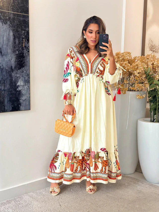 2283 - Vestido inspiração Farm | Manga morcego